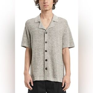 VAYDER Gianni Knit Linen Cuban Sweater